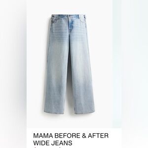 MAMA BEFORE & AFTER WIDE JEANS. Size S
